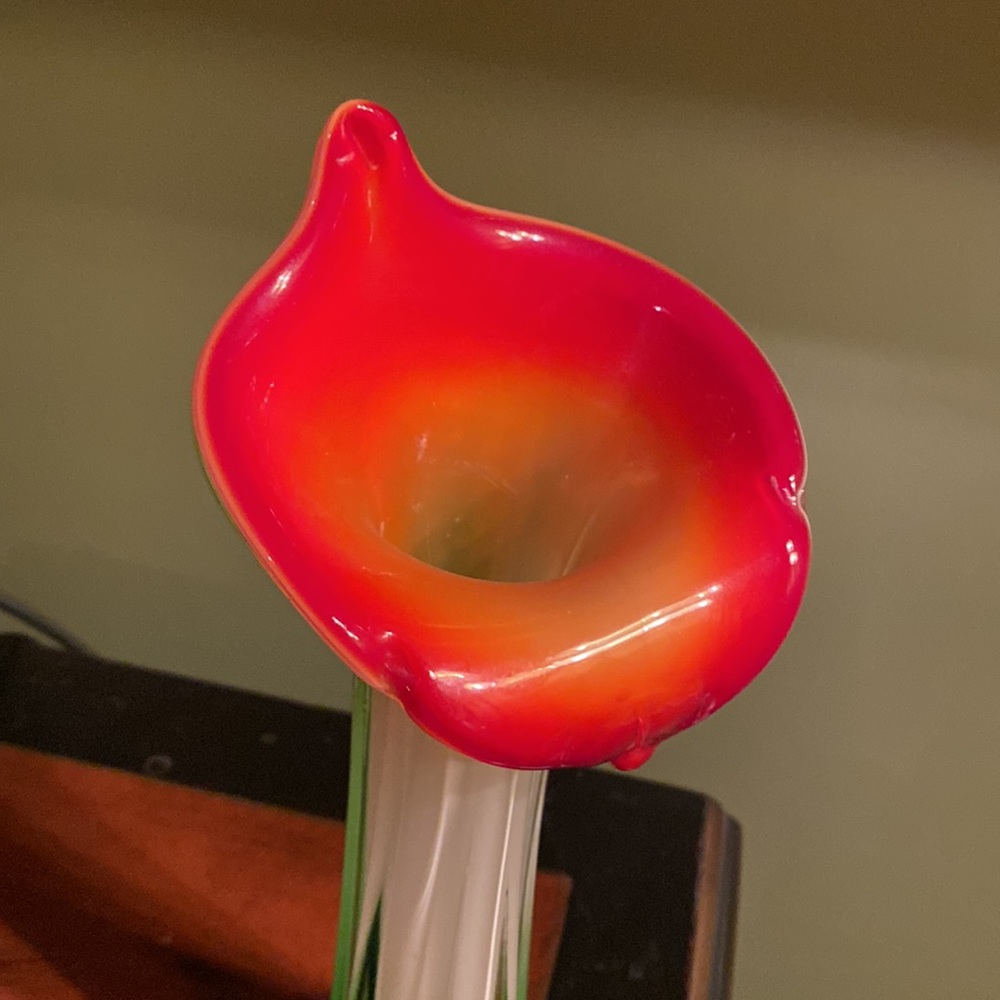Large Art Glass Jack in the Pulpit vase 12” One of a kind - Picture 3 of 6